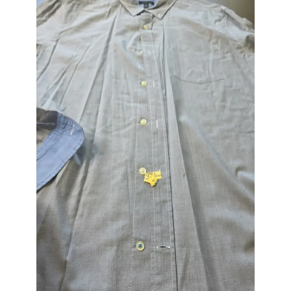 Banana Republic Shirt Mens XL Grant Fit Blue Long Sleeve Button 100%‎ Cotton